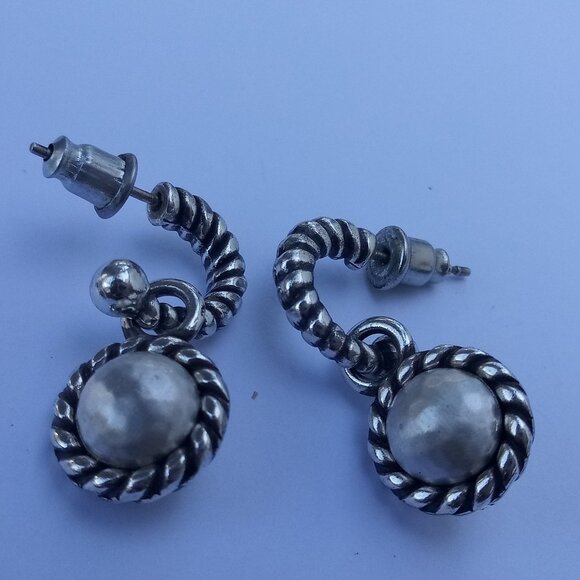 Brighton earrings  earring silver tone reversible - Picture 1 of 3